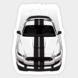 Ford Mustang Shelby GT350R 2015 - 2020 - White - Black Stripes Sticker